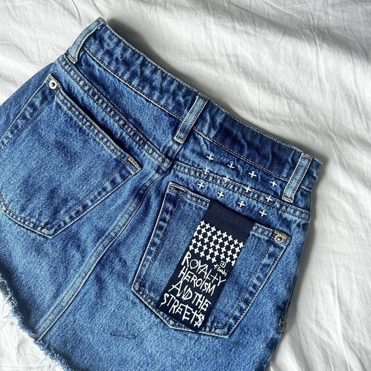 Ksubi Women’s Denim Short Mini Skirt Size 24" / US 00 / IT 34 - 4 Thumbnail
