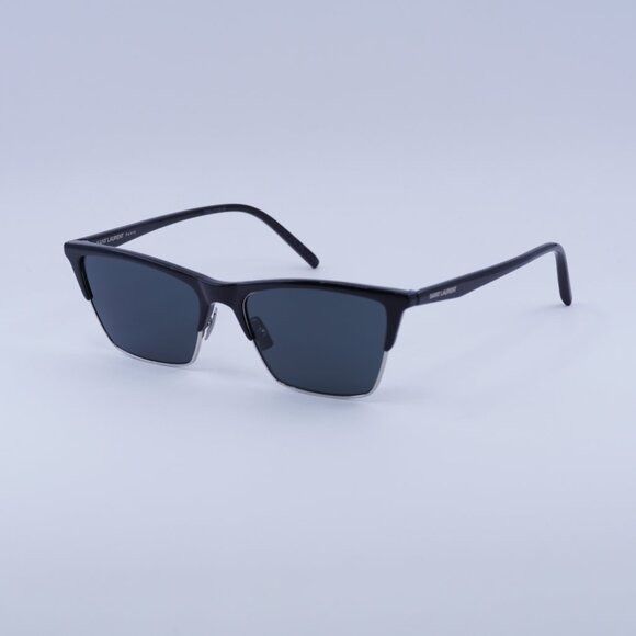 ?️ New Saint Laurent SL767 002 Sunglasses - Shiny Black/Silver Frame SAINT LAURENT - SL 767-002 main image 2
