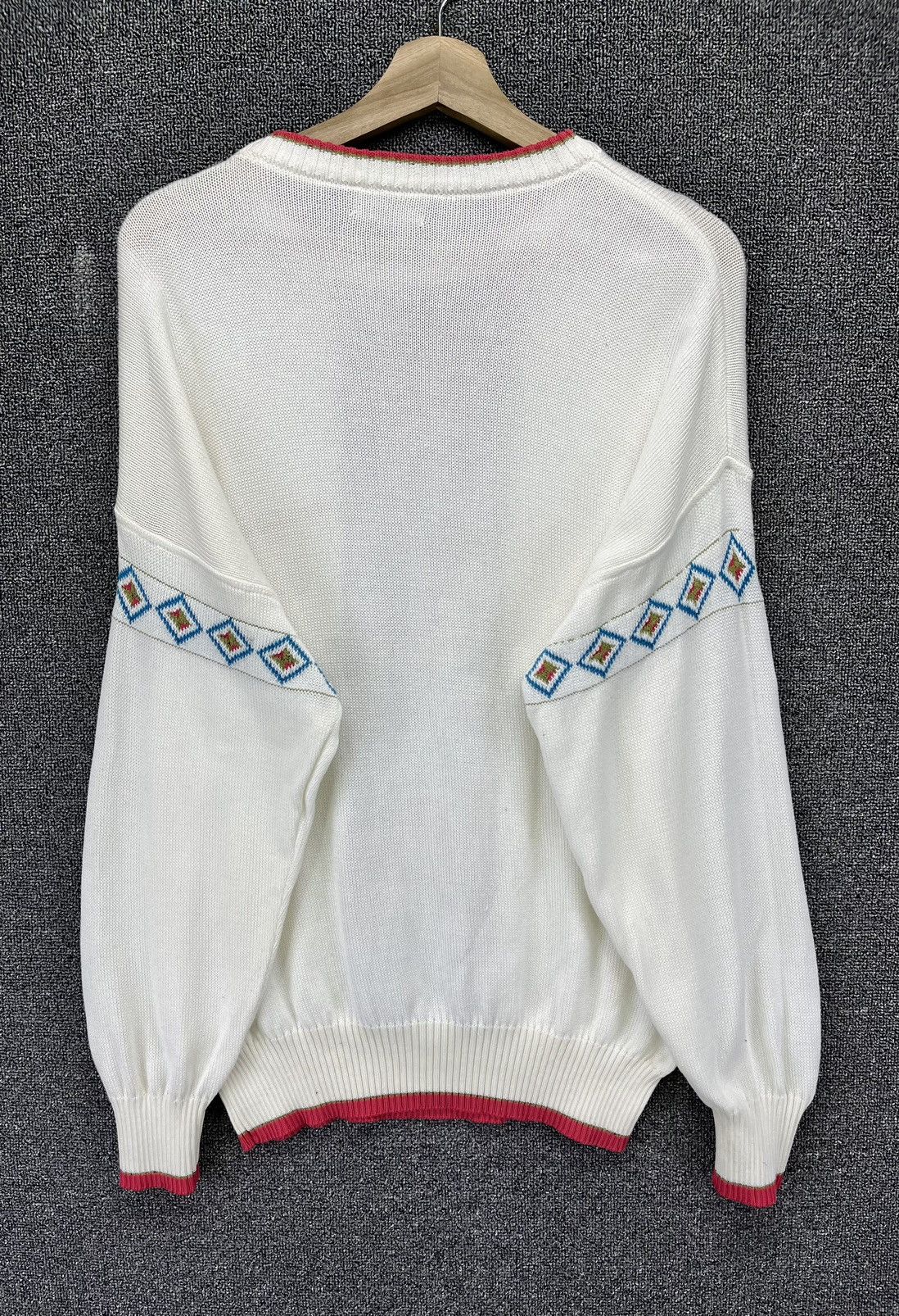 Japanese Brand Vintage Takashimaya Navajo Cable Knit Sweater Size US M / EU 48-50 / 2 - 8 Thumbnail