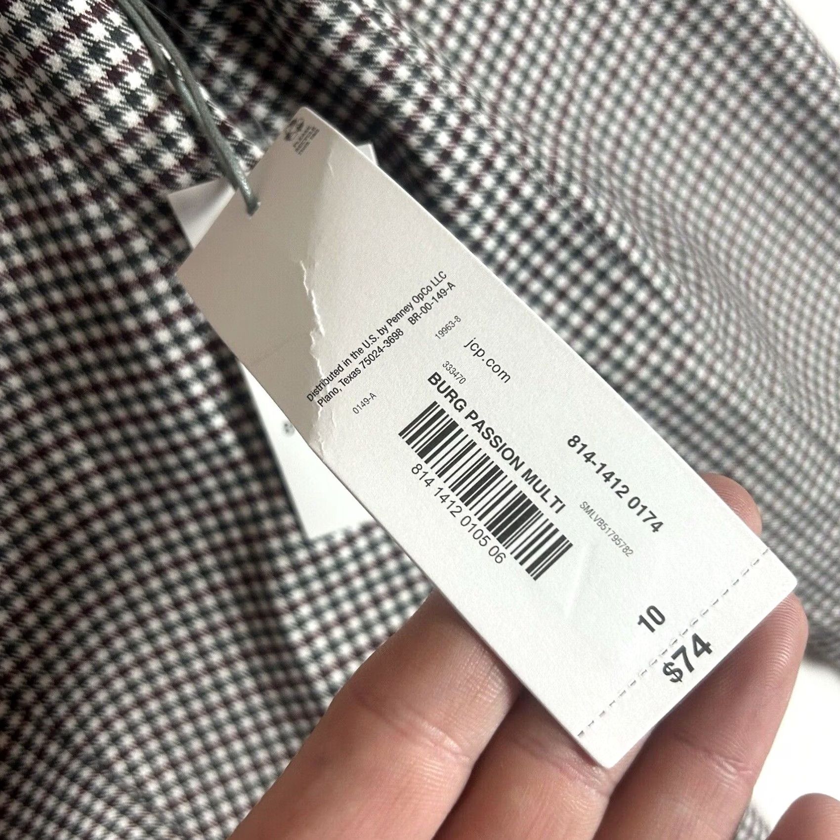 Liz Claiborne Liz Claiborne Blazer Jacket Womens 10 White Plaid Lightweight Lined Pockets NWT Size L / US 10 / IT 46 - 5 Thumbnail