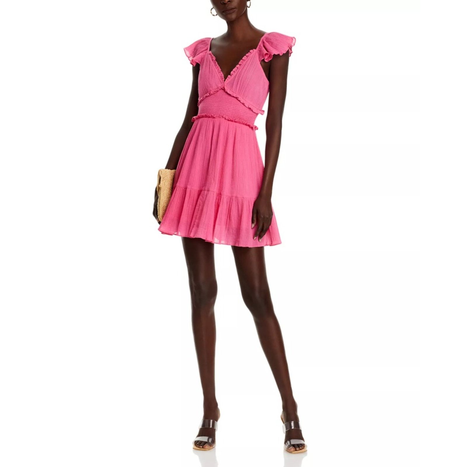 LoveShackFancy LoveShackFancy Women Crinkle Cotton Ivella Mini Dress Size M Size M / US 6-8 / IT 42-44 - 4 Thumbnail