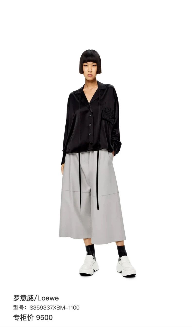 Loewe Loewe Black single-breasted collar shirt Size XS / US 0-2 / IT 36-38 - 6 Thumbnail