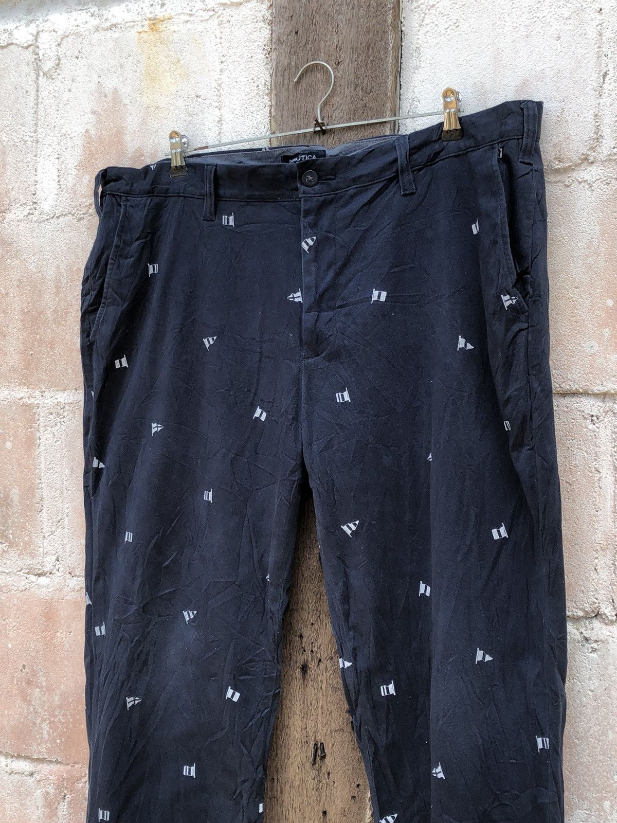 Nautica Nautica Full Print Cotton Pants Cutting Slim Size US 41 - 4 Thumbnail