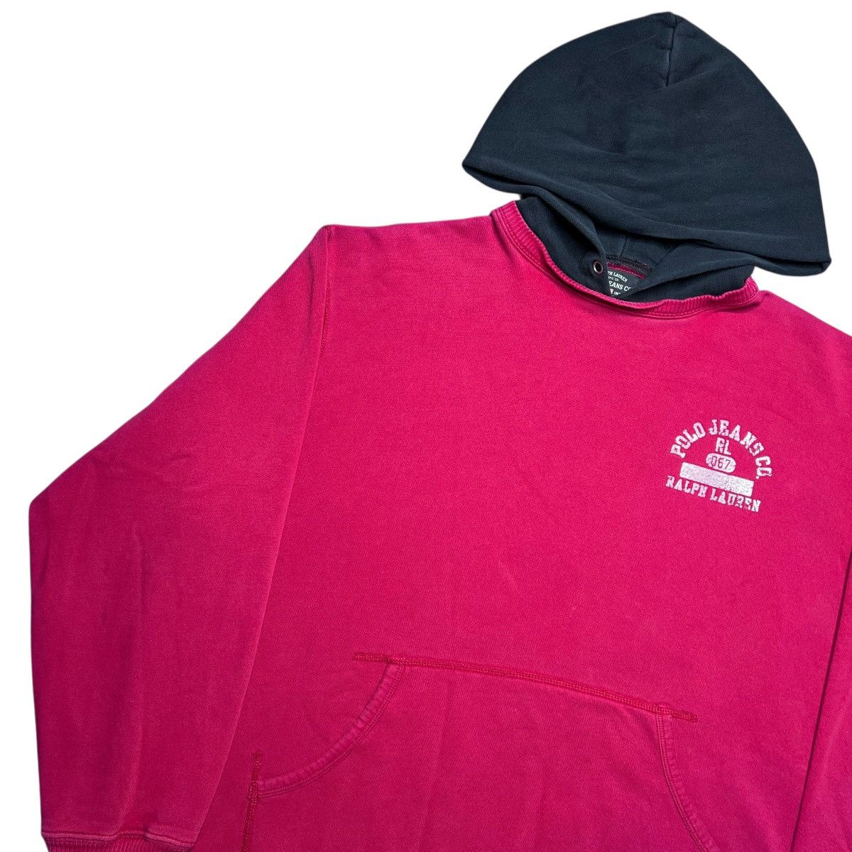 Polo Ralph Lauren Vintage 2000s Polo Jeans By Ralph Lauren Red Pullover Hoodie Size US XXL / EU 58 / 5 - 15 Thumbnail
