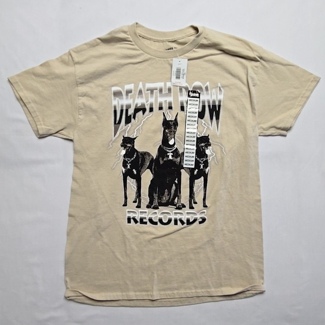 Death Row Records Death Row Records Graphic Tee Dogs Beige Medium Shirt Size US M / EU 48-50 / 2 - 1 Thumbnail