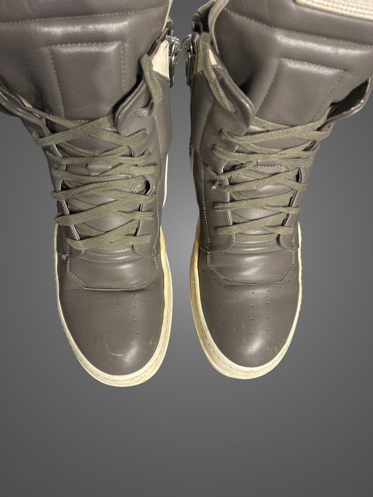 Rick Owens Rick Owens Grey Geobasket Size US 8 / EU 41 - 4 Thumbnail