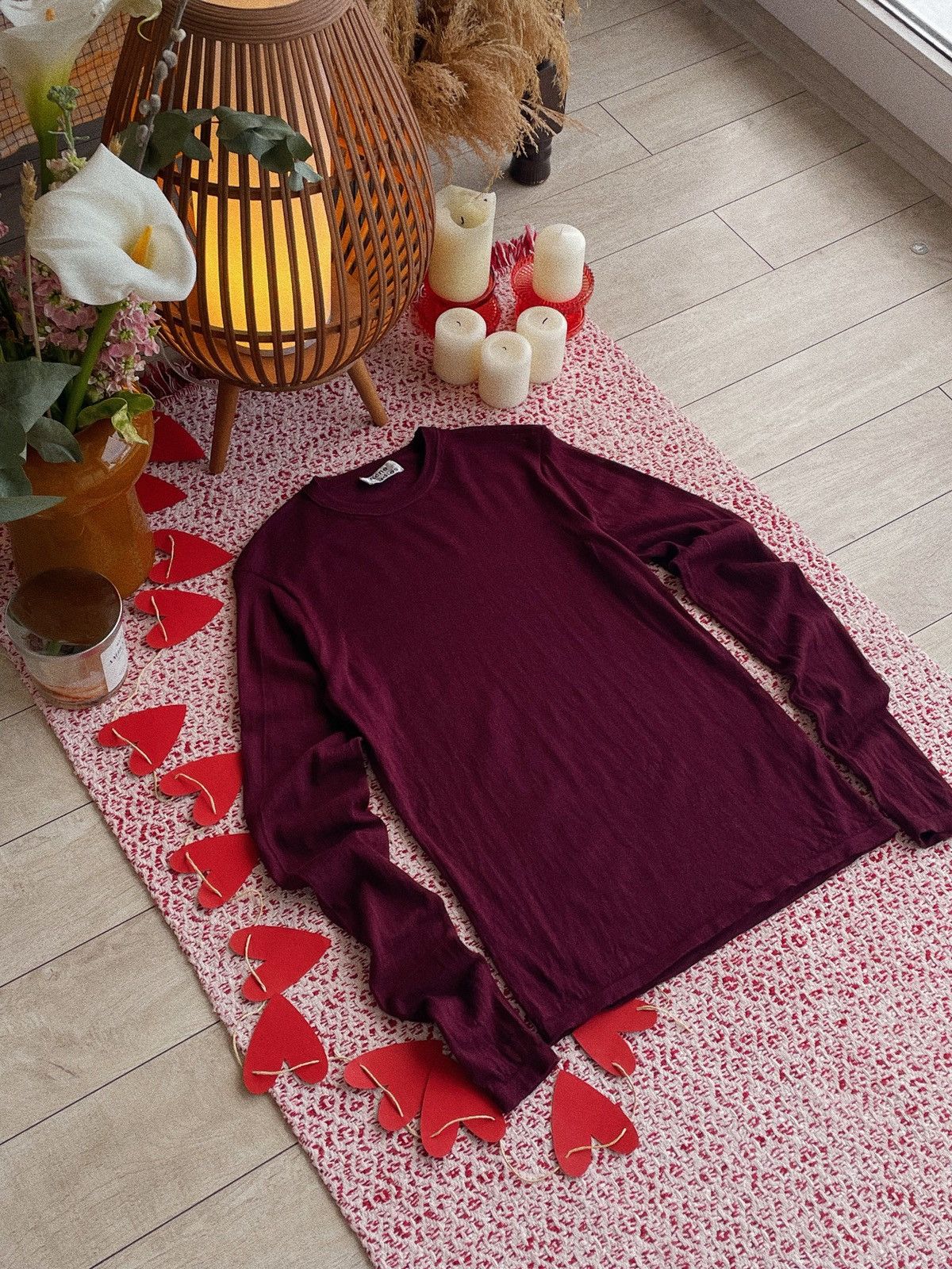 Acne Studios Acne Studios “Kurt” Burgundy Merino Sweater Size XS / US 0-2 / IT 36-38 - 3 Thumbnail