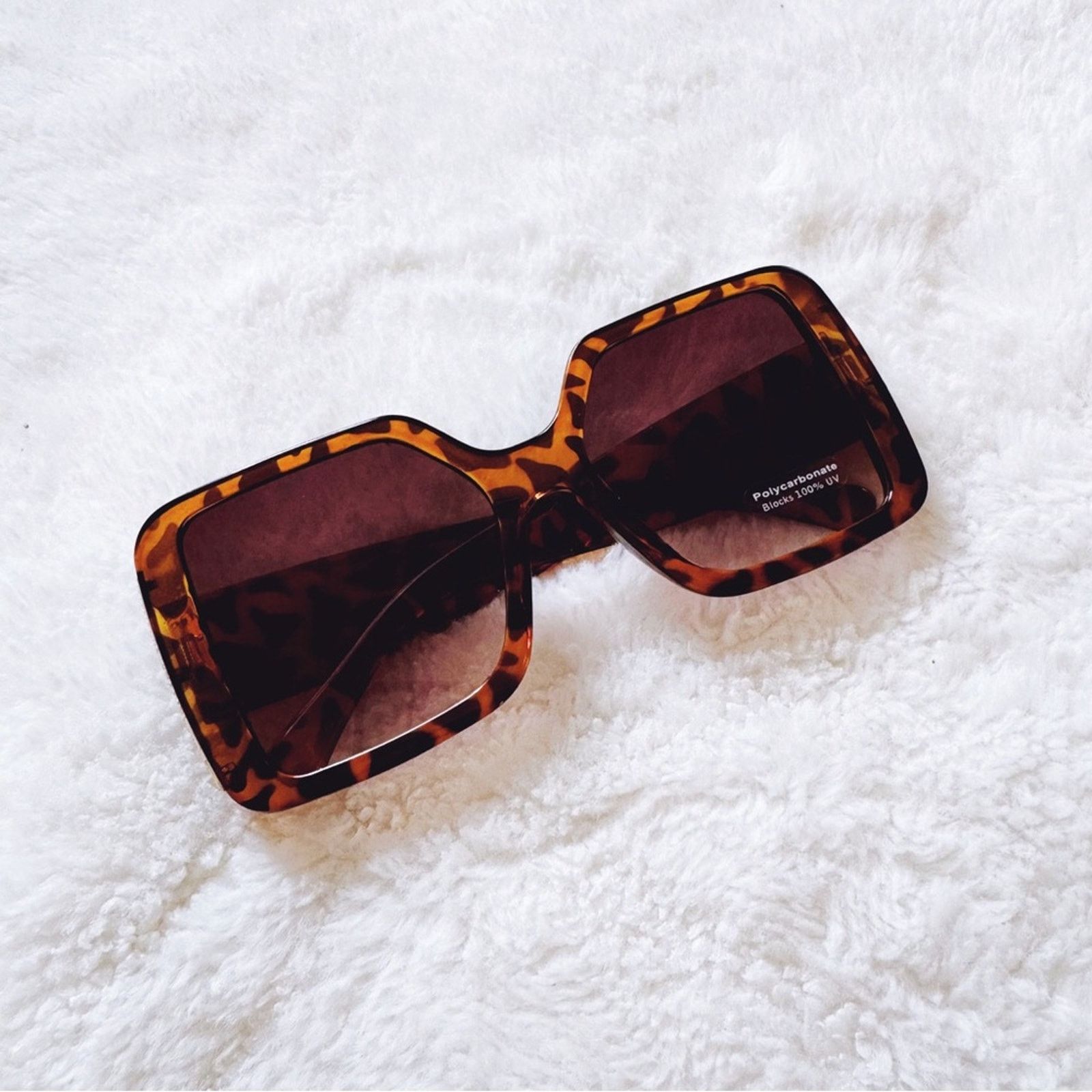Other Junia Tortoise Brown Oversized Sunglasses Size ONE SIZE - 5 Thumbnail