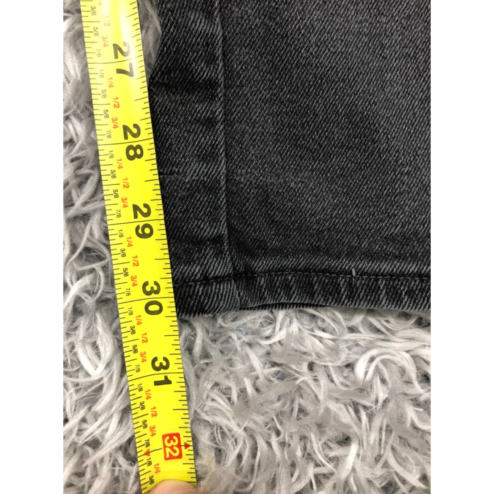 Lands' End Lands' End Jeans 38 Mens Straight 5-Pocket Denim Dark Wash Black Mid Rise Regular Fit Size US 38 / EU 54 - 3 Thumbnail
