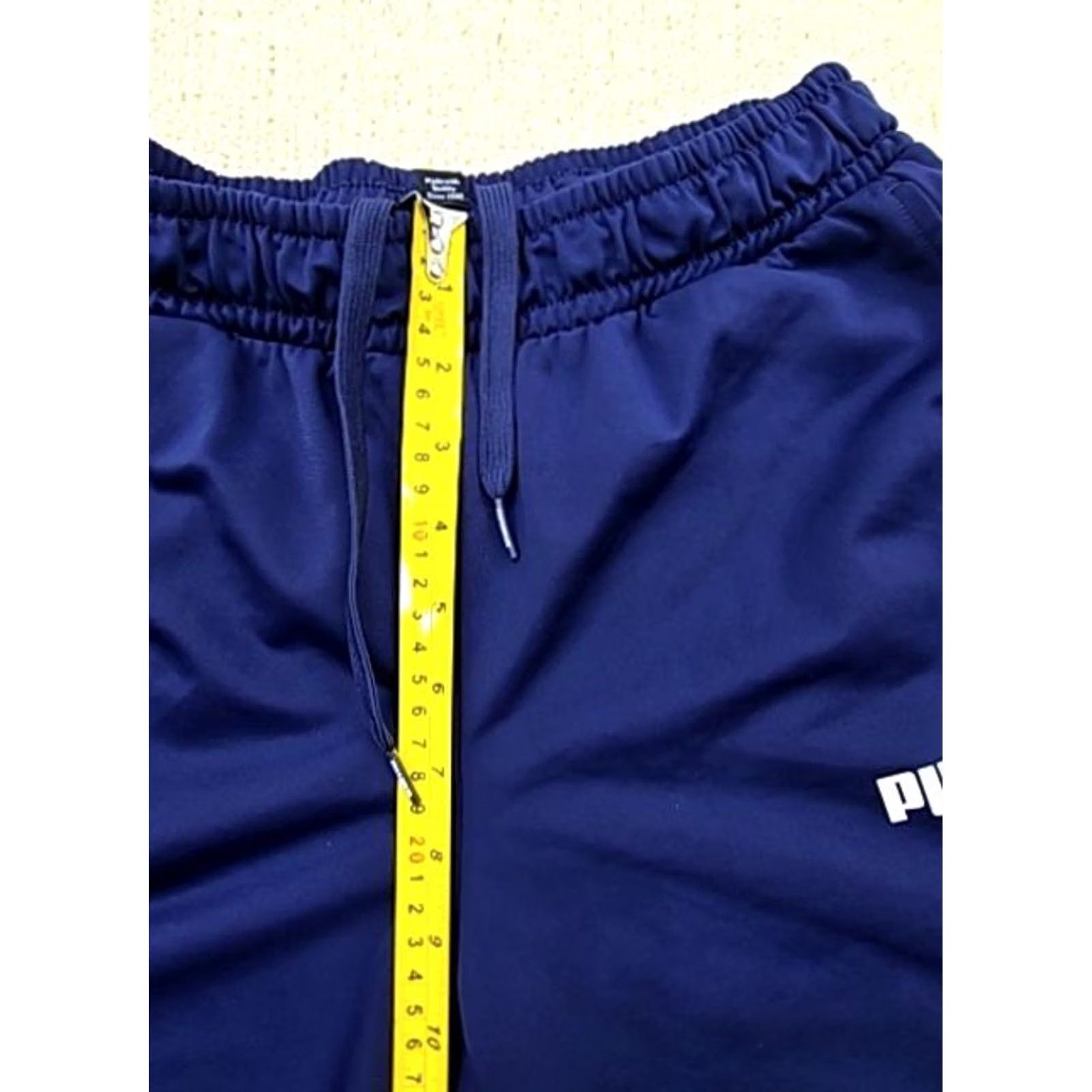 Puma Puma Men’s Navy Blue Track Jogger Sweatpants L Drawstring Relaxed Size US 33 - 7 Thumbnail
