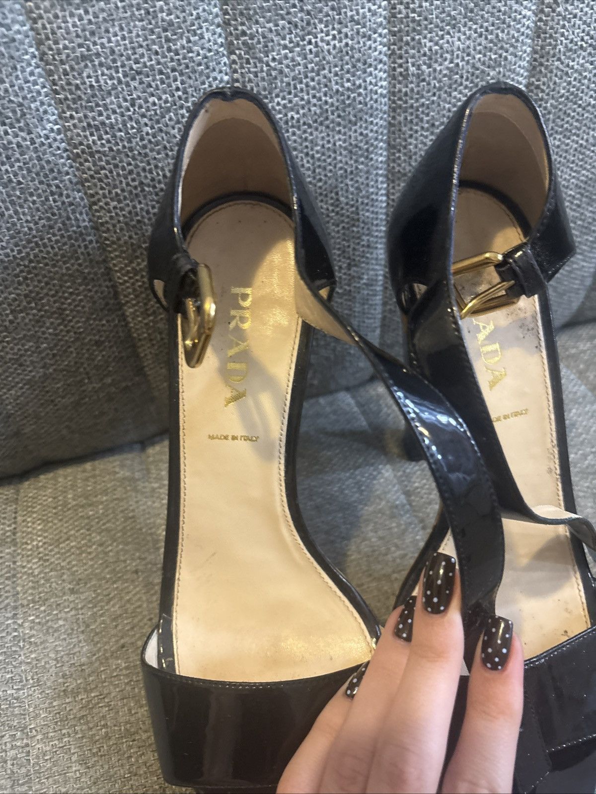 Prada Black Prada Heels Size US 7.5 / IT 37.5 - 1 Thumbnail