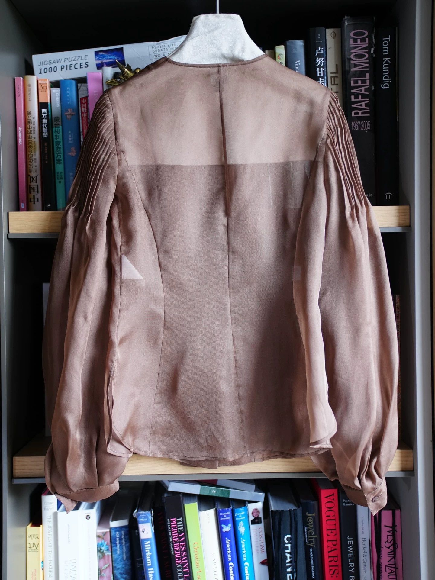 Gianfranco Ferre Gianfranco Ferre Vintage Silk Organza Shirt Camel it40/S Size S / US 4 / IT 40 - 3 Thumbnail