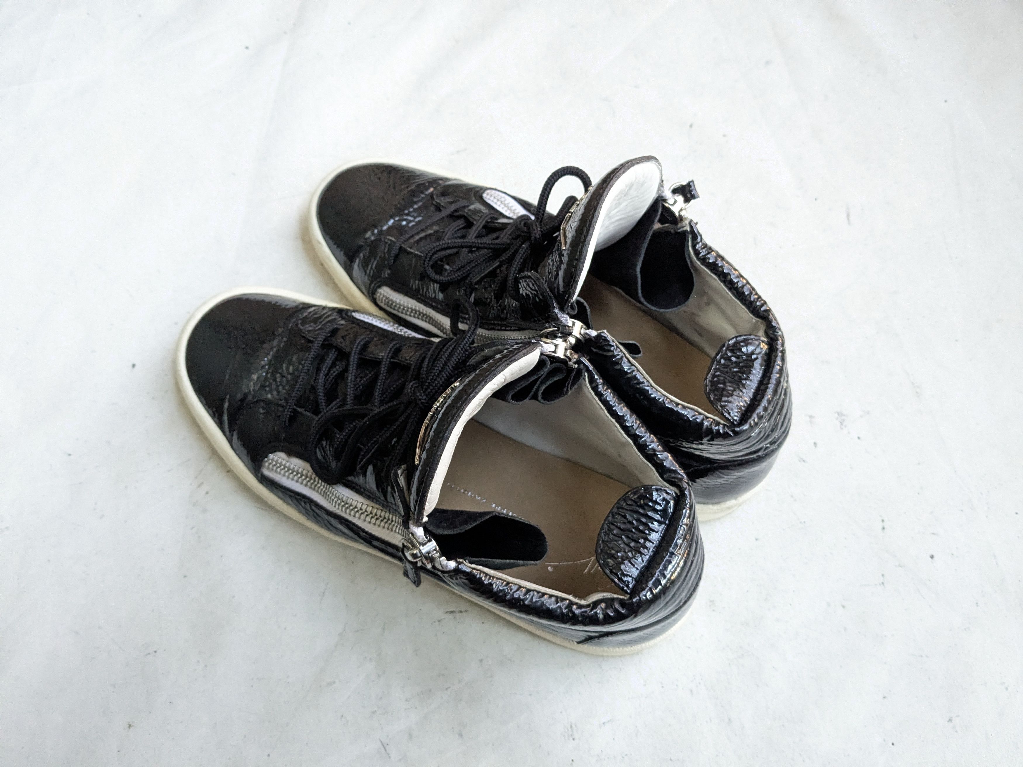 Giuseppe Zanotti Giuseppe Zanotti High Tops Black Patent Leather 11 44 Size US 11 / EU 44 - 9 Thumbnail