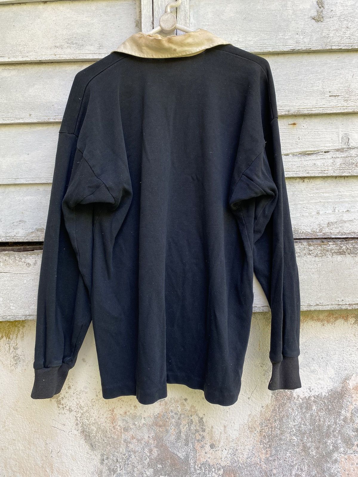 All Blacks × Canterbury of New Zealand × Vintage Vintage Thrashed Distressed Canterburry All Black Rugby L/S Size US M / EU 48-50 / 2 - 3 Thumbnail