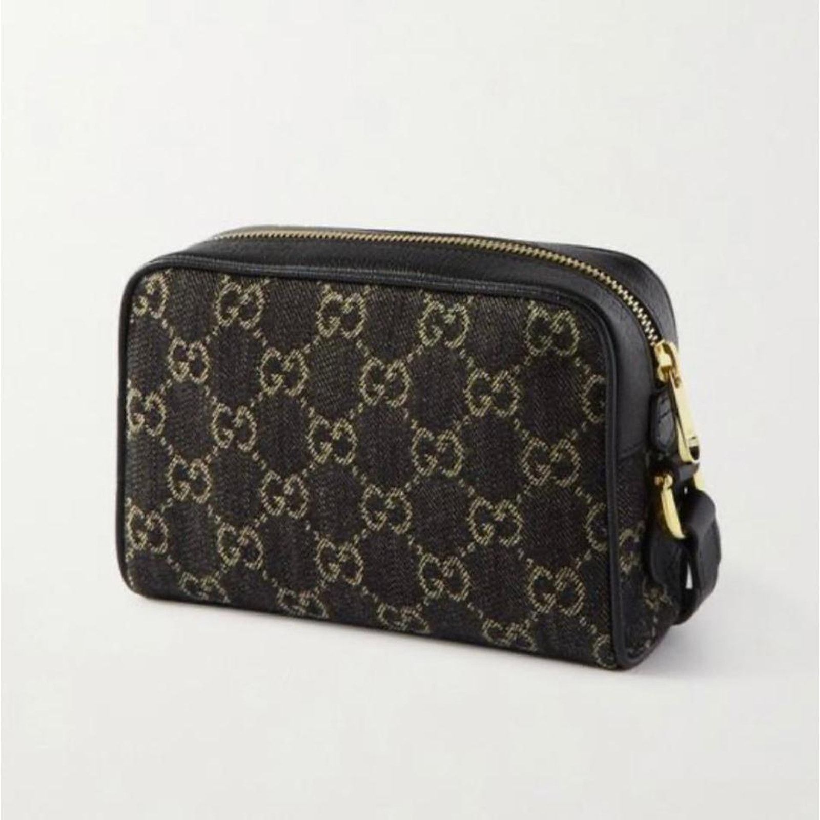 Gucci Ophidia GG logo denim leather camera crossbody bag Size ONE SIZE - 6 Thumbnail