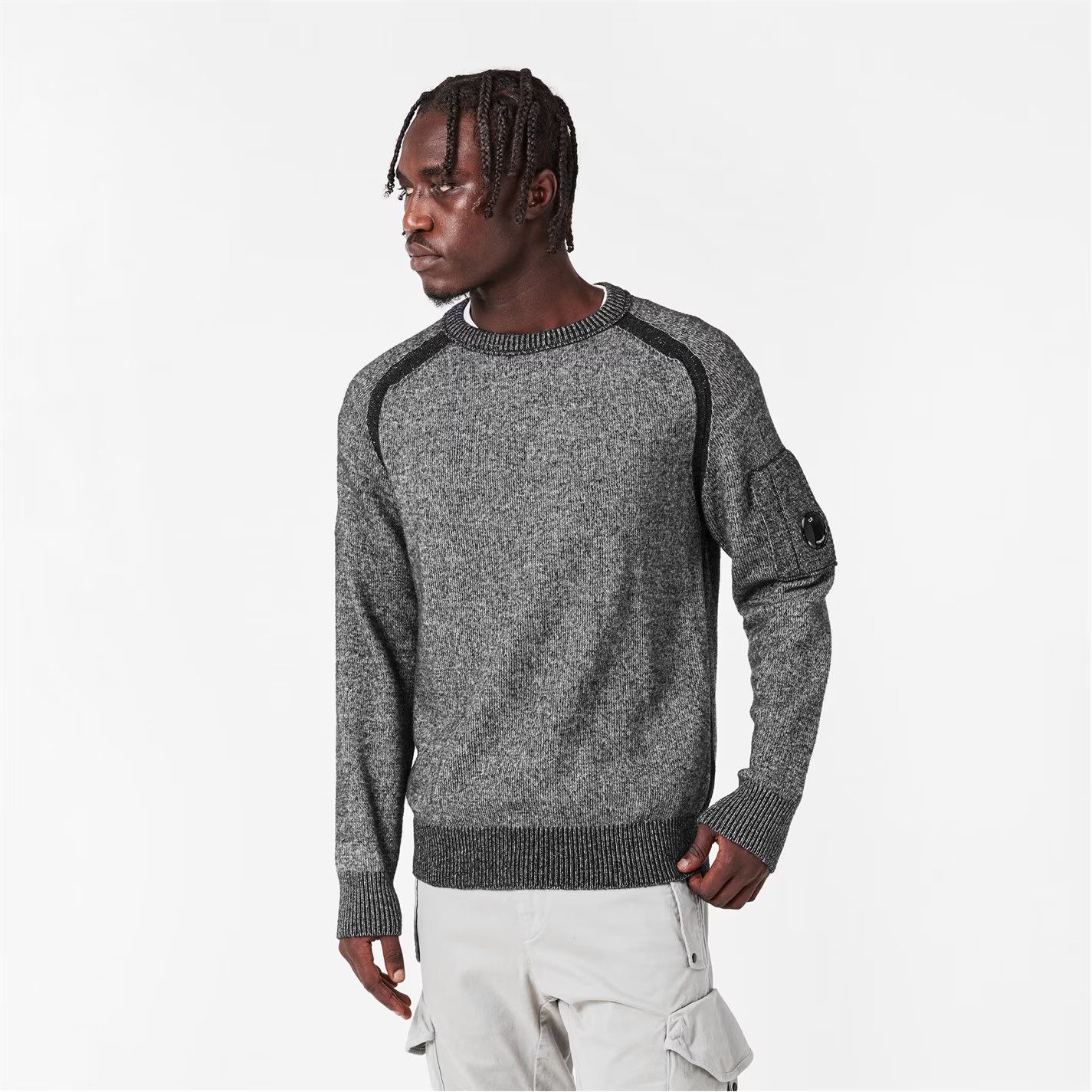 C.P. Company o1g2r1mq0426 Crew Knitted Turtle Neck Jumper in Grey Size US S / EU 44-46 / 1 - 5 Thumbnail