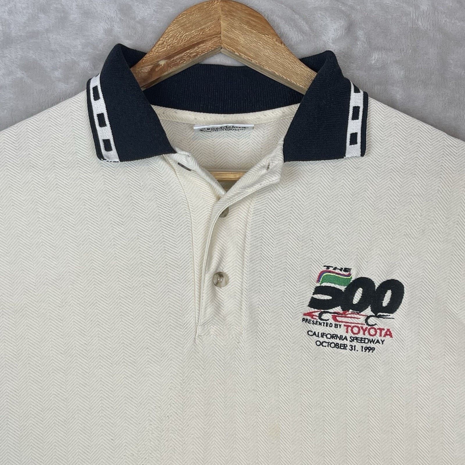 Other 1999 Toyota California Speedway 500 Promo Herringbone Polo Size US XL / EU 56 / 4 - 3 Thumbnail