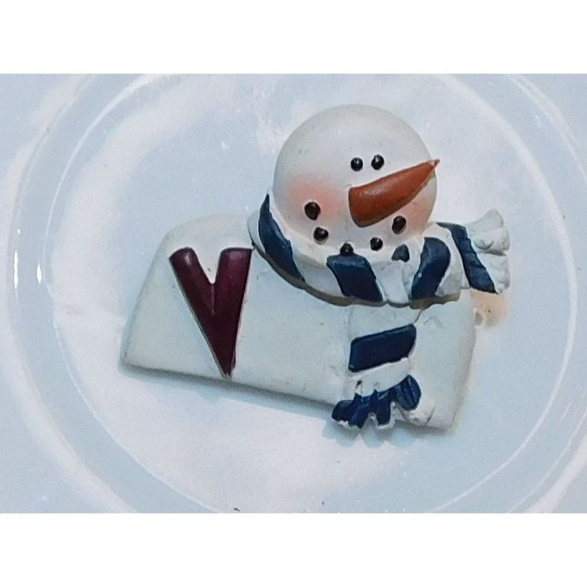 Other Vintage Rustic Snowman Wood-Look Brooch Size ONE SIZE - 1 Thumbnail