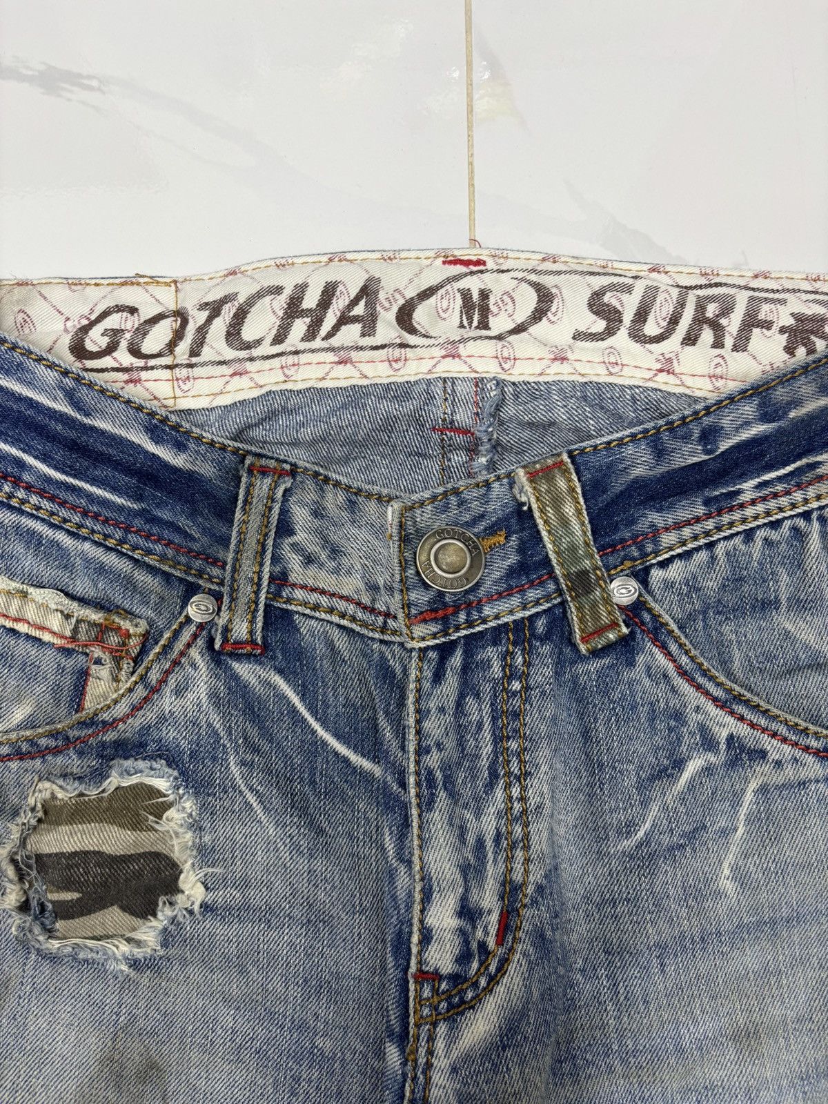 Gotcha × Hysteric Glamour × If Six Was Nine RUSTY🔥RARE GOTCHA SURF HARD DISTRESSED DENIM RUSTY JEAN Size US 30 / EU 46 - 9 Thumbnail