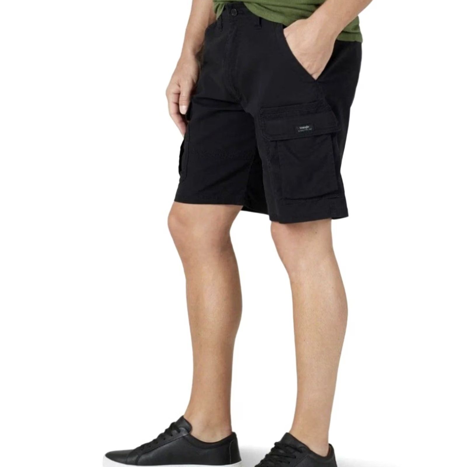 Wrangler Wrangler Cargo Shorts Mens 30 Black NWT-12514 Size US 30 / EU 46 - 2 Thumbnail