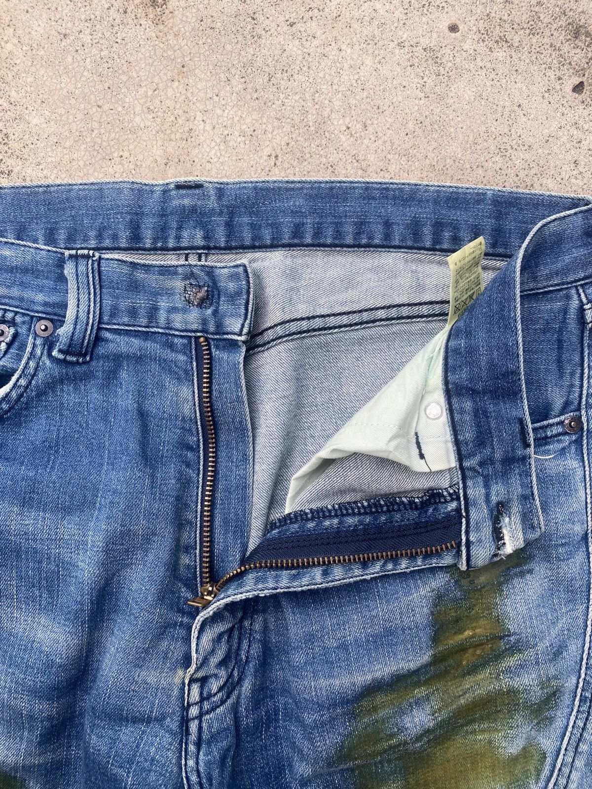 Designer × Levi's Levis Collabration With Flu Blue Gammy Jeans Size US 33 - 5 Thumbnail