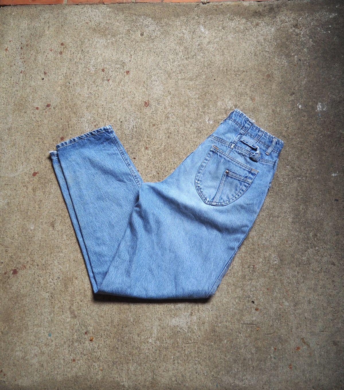 Jordache Vintage 80s 90s Jordache Pleated Carpenter denim, 32 Size US 32 / EU 48 - 9 Thumbnail