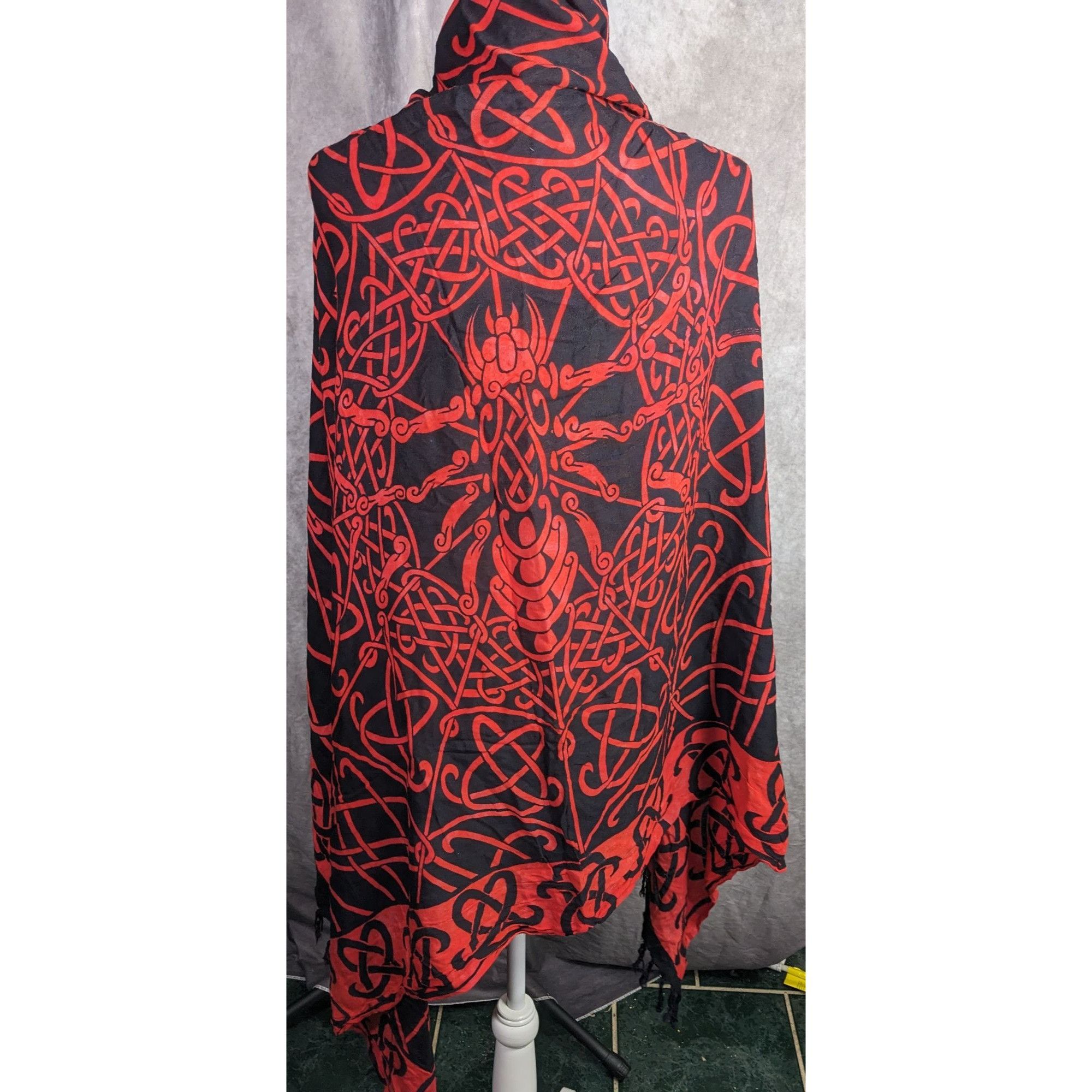 Other Curious Designs Red & Black Gothic Celtic Spider Tapestry Wr Size ONE SIZE - 15 Thumbnail
