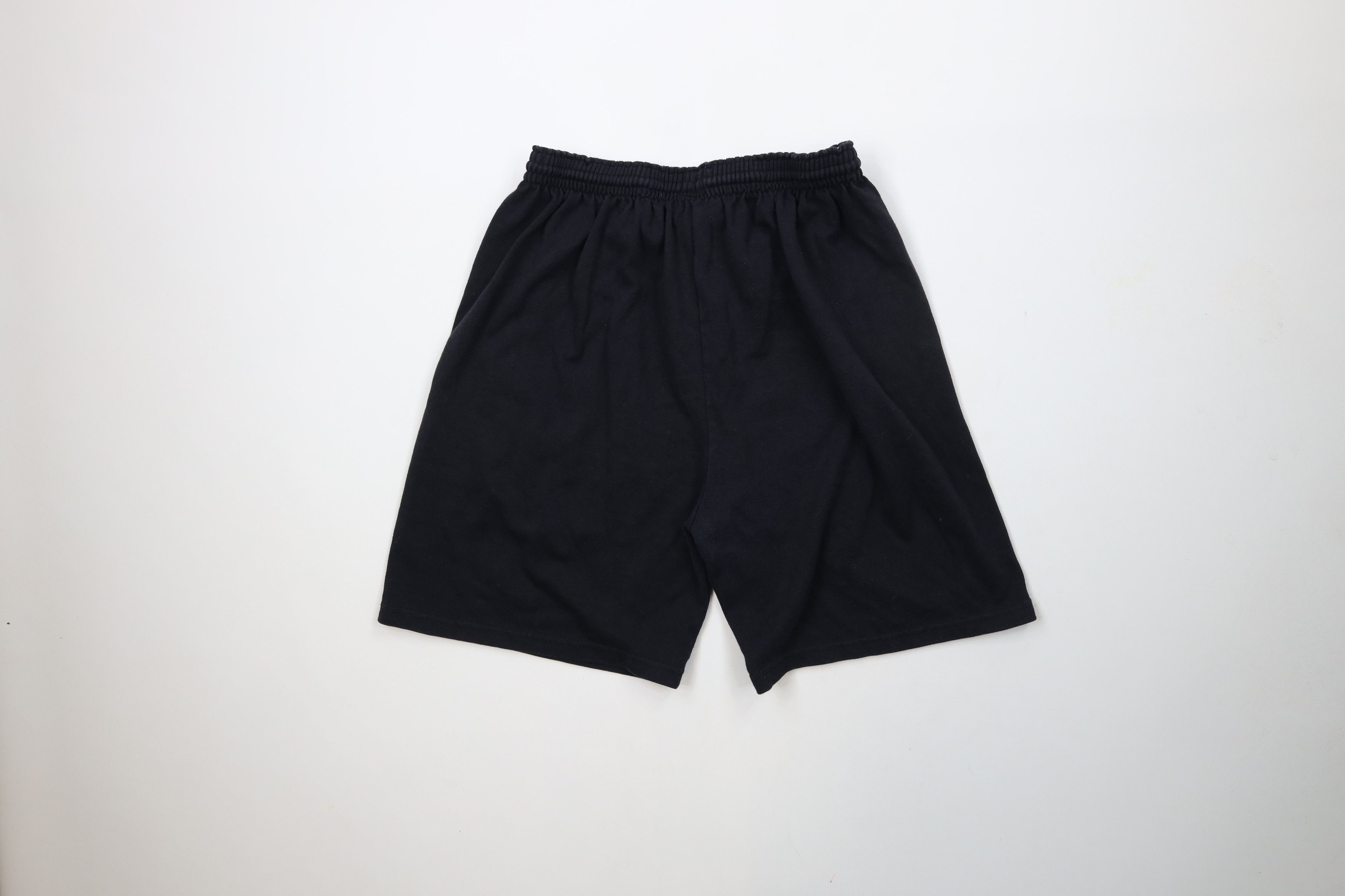 Champion × Vintage Vintage 90s Champion Spell Above Knee Shorts Black Cotton Size US 34 / EU 50 - 9 Thumbnail