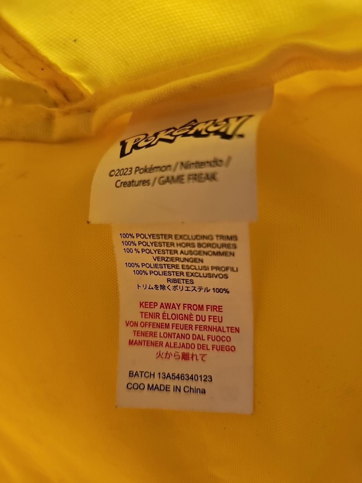 Pokemon Vanilla Underground Pokemon Pikachu Backpack Yellow Size ONE SIZE - 7 Thumbnail