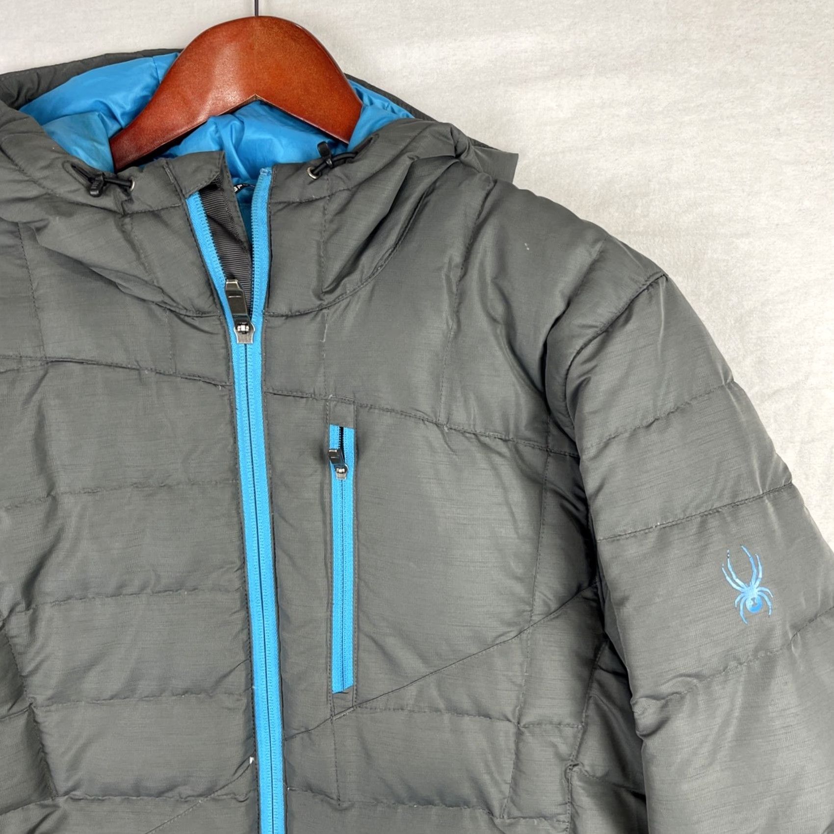 Spyder Spyder USA Ski Team Jacket Mens Small Gray Dolomite Down Hoody 700 Fill Puffer Reddit No. Size US S / EU 44-46 / 1 - 2 Thumbnail