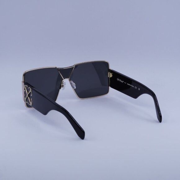 Off-White Off-White ASPEN 7607 Sunglasses Gold/Black Shield Frame Size ONE SIZE - 8 Thumbnail