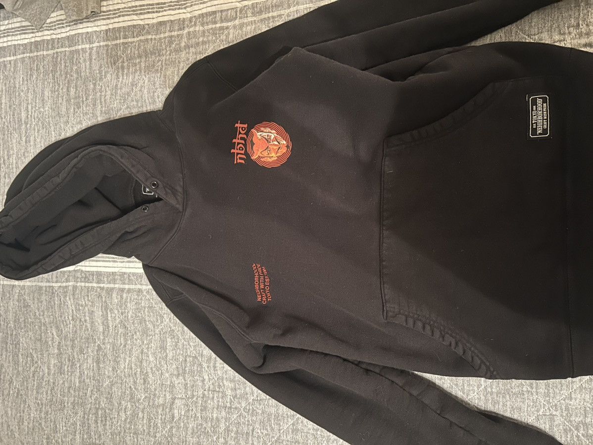 Image of Black Neighborhood Hoodie, Men's (Size Small)