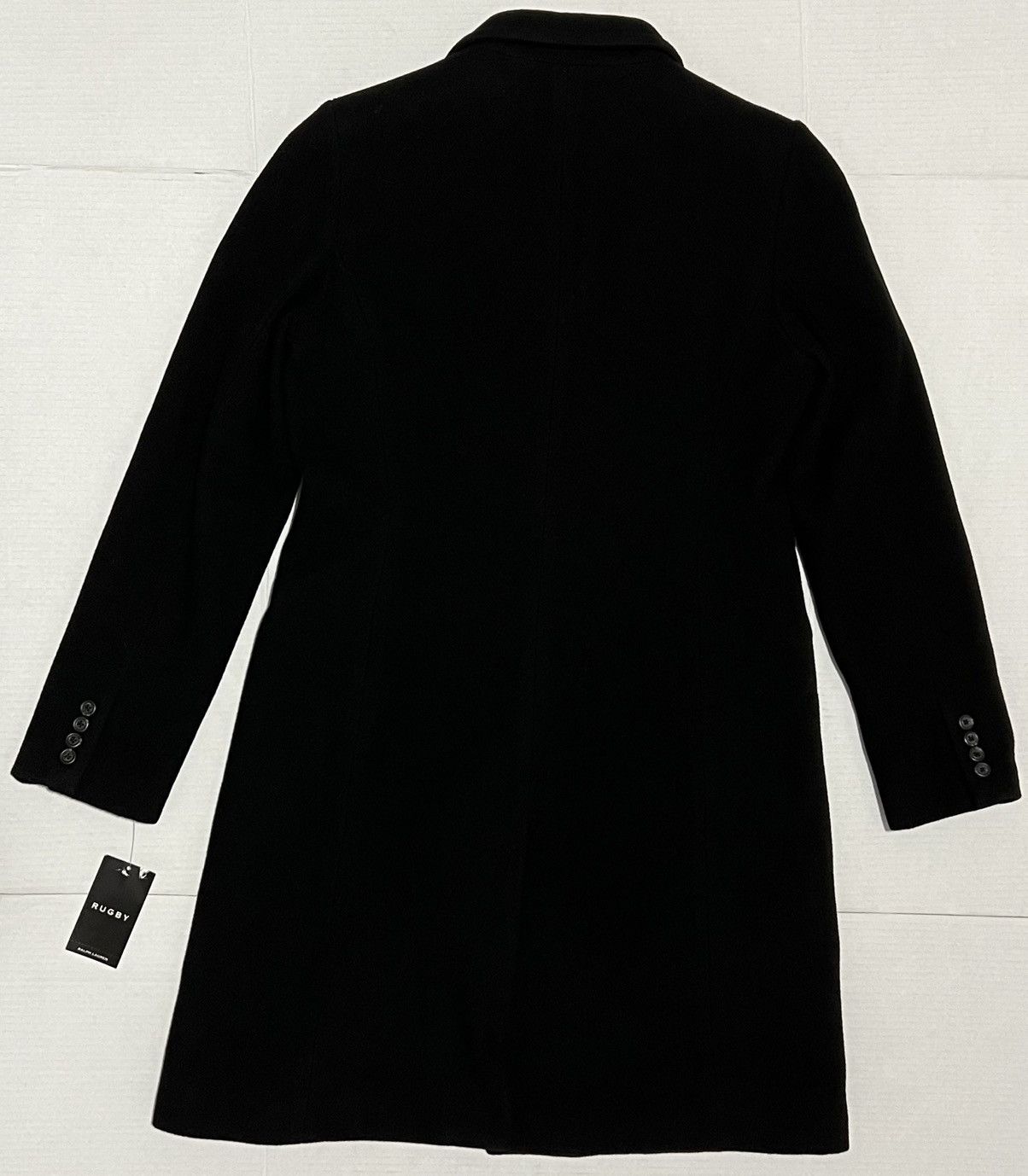 Rugby Ralph Lauren Vintage New Rugby Ralph Lauren Longline Wool Long Coat Black Size L / US 10 / IT 46 - 4 Thumbnail