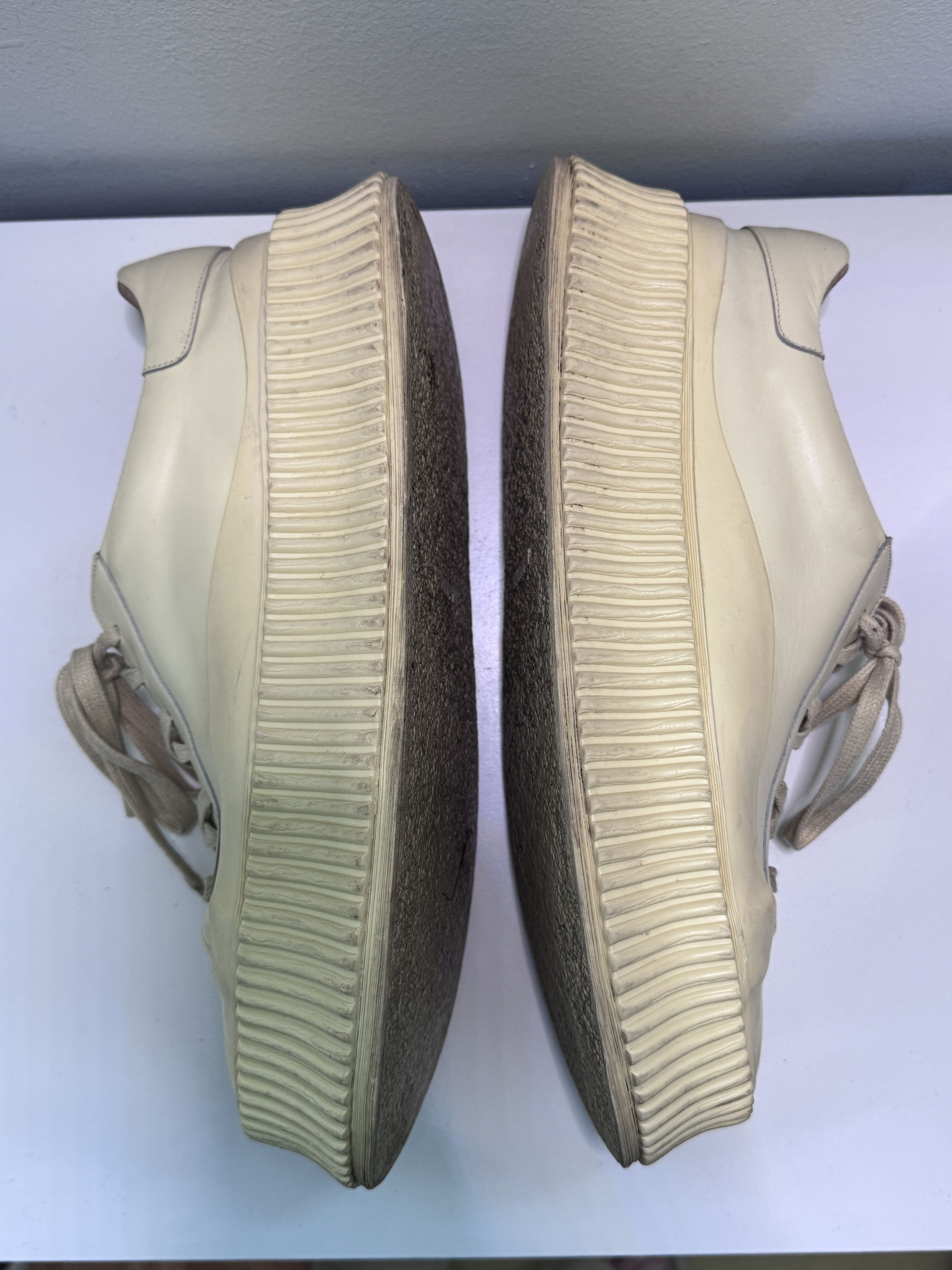 Jil Sander Jil Sander Agnellato Sneaker EU 42 US 9 Light Yellow Size US 9 / EU 42 - 10 Thumbnail