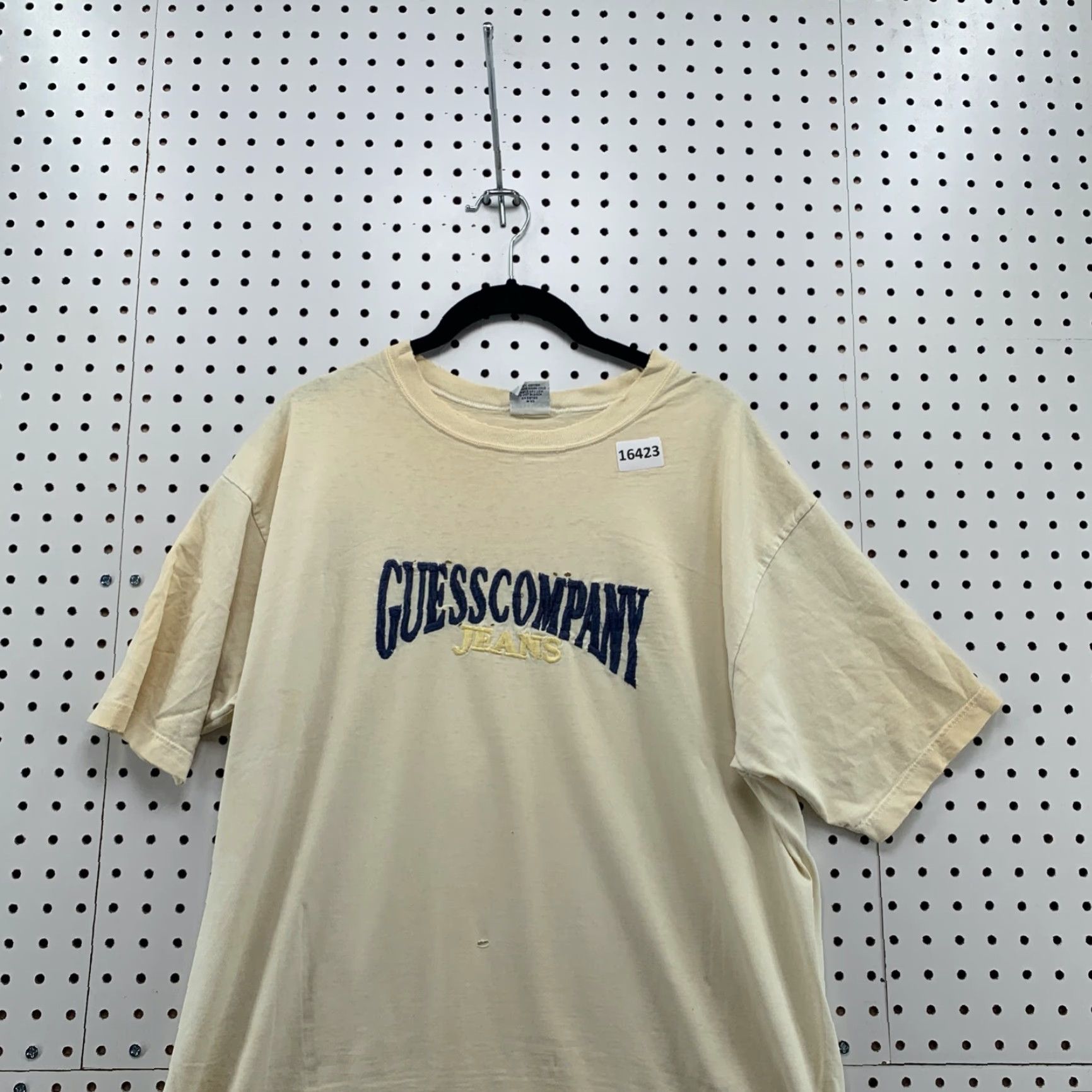 Guess VINTAGE GUESS Jeans Shirt Adult Medium White Distressed 90s USA Mens Size US M / EU 48-50 / 2 - 2 Thumbnail