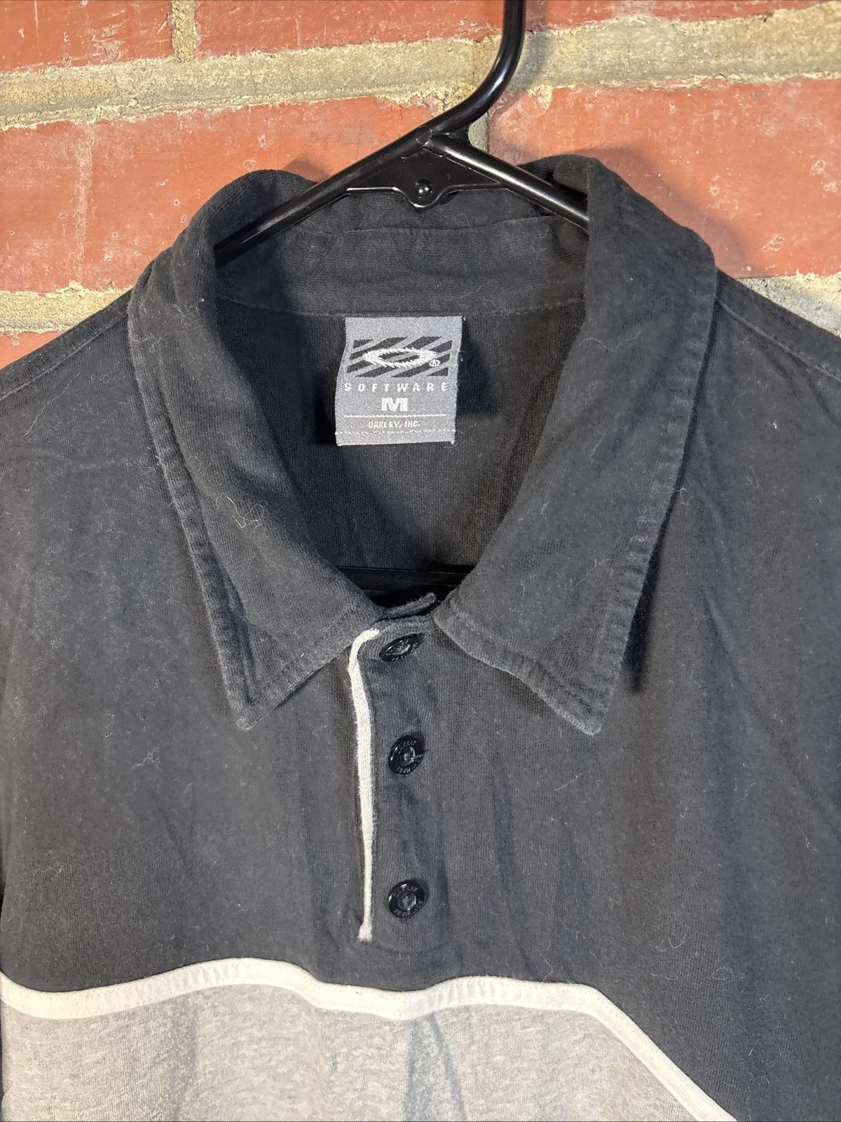 Oakley Vintage Y2k Oakley Logo Polo Genuine Software Adult Medium Size US M / EU 48-50 / 2 - 4 Thumbnail