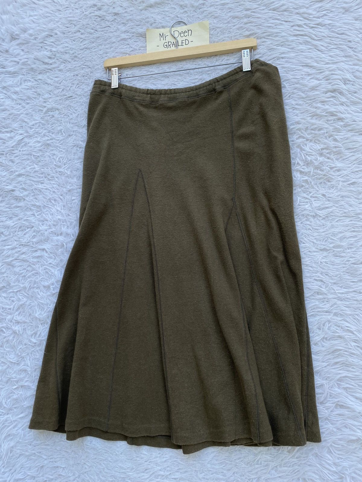 Issey Miyake Rare Vintage Issey Miyake Green Skirt Size 36" / US 14 / IT 50 - 14 Thumbnail