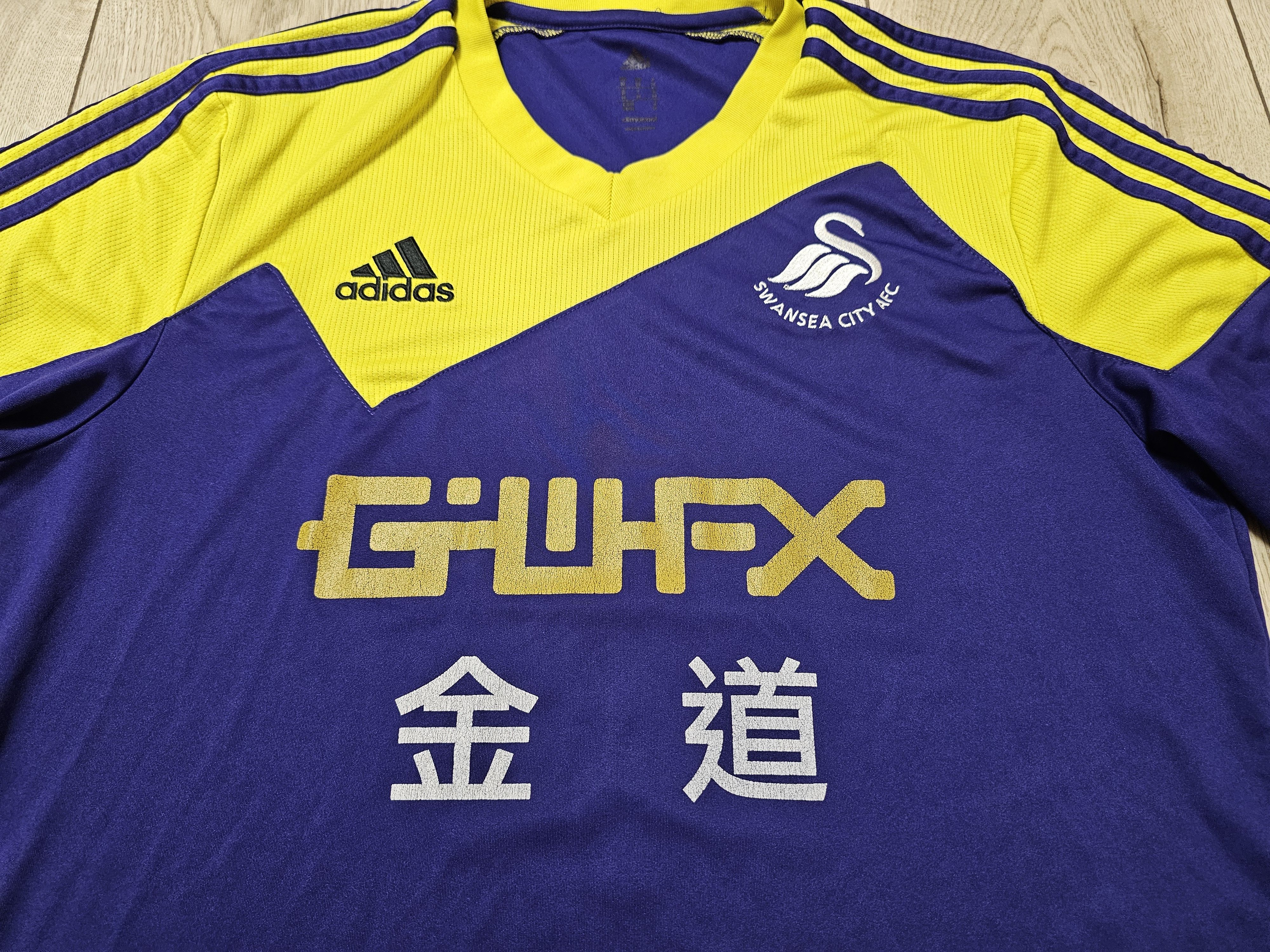 Adidas SWANSEA CITY 2013 2014 AWAY FOOTBALL SHIRT SOCCER JERSEY Size US M / EU 48-50 / 2 - 3 Thumbnail