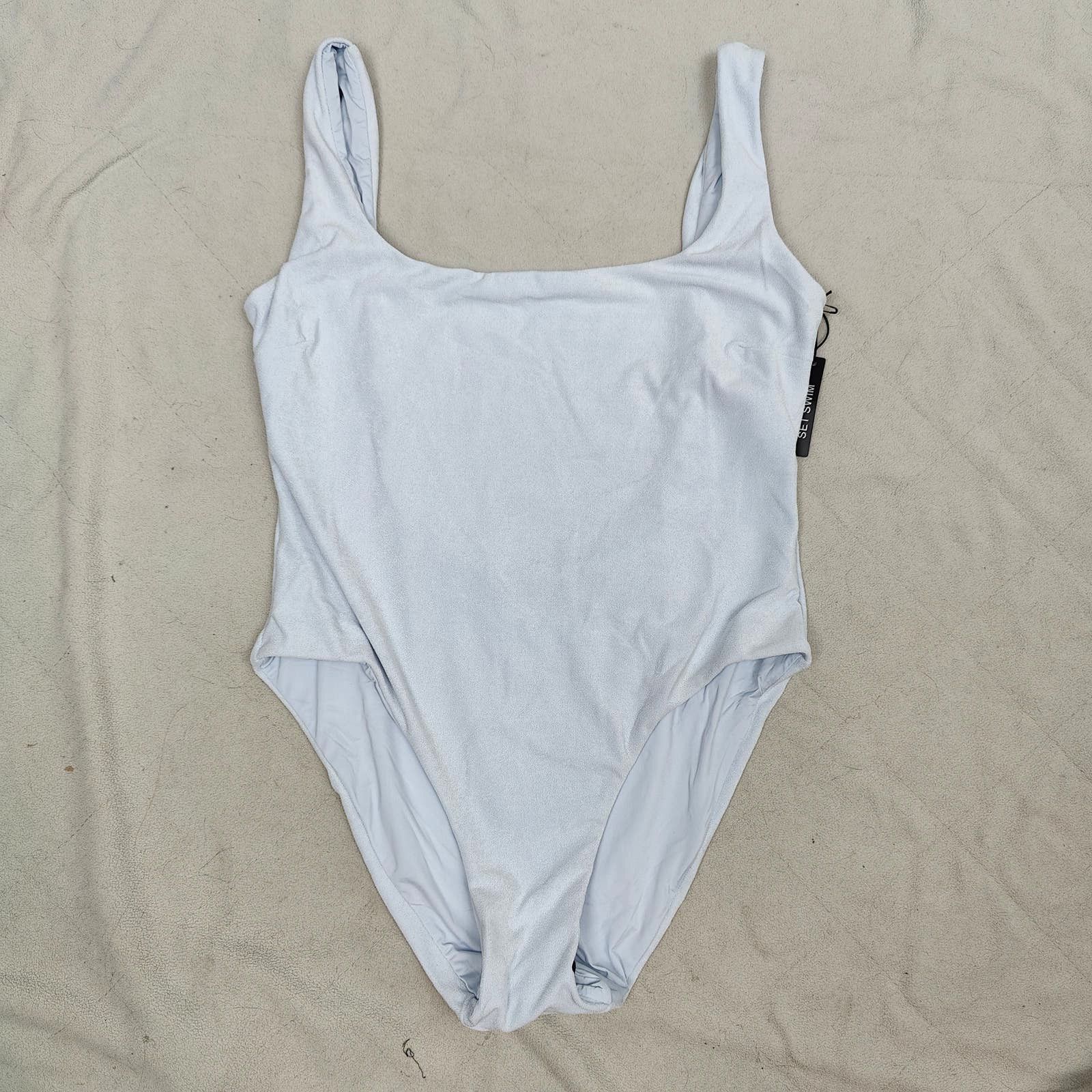 Other Set Active Swim One Piece Swimsuit Womens Large Ice Blue Size ONE SIZE - 1 Thumbnail