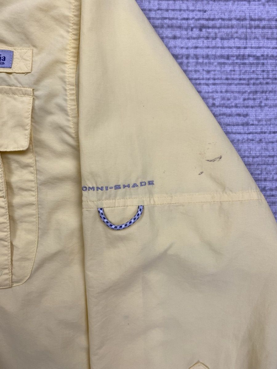 Columbia × Japanese Brand × Vintage Vintage Columbia PFG Soft Yellow Longsleeve Button Up Shirt Size US L / EU 52-54 / 3 - 8 Thumbnail
