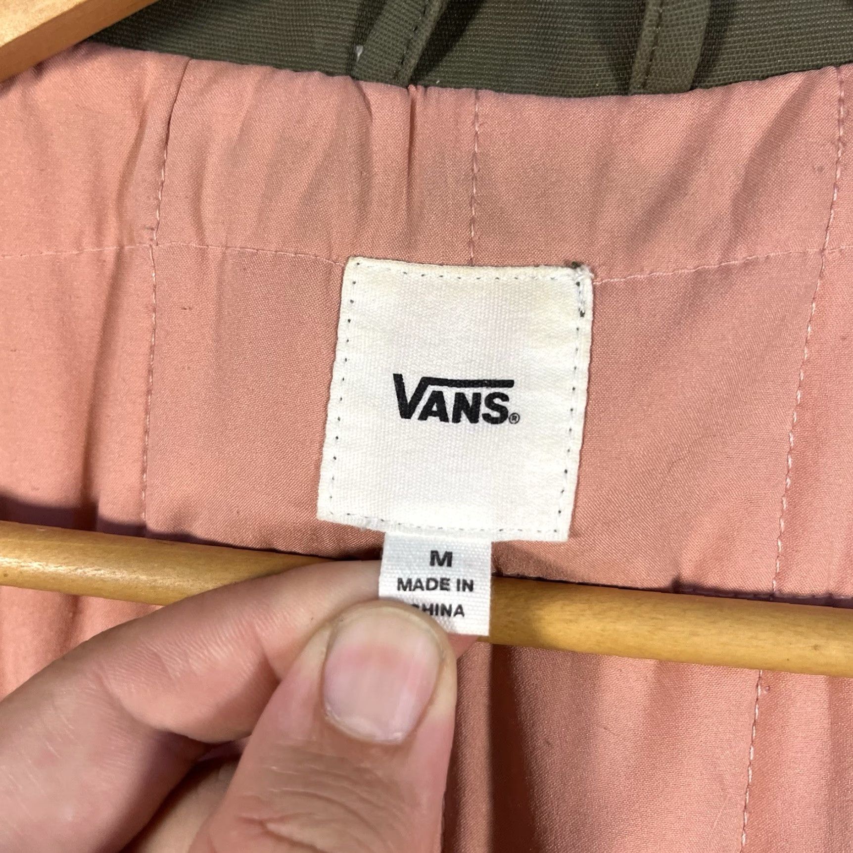 Vans VANS Women’s Drill Chore Long Coat Corduroy Collar Hooded Jacket M Green Jacket Women Military Oxford Long Hooded Corduroy Long Coat Size M / US 6-8 / IT 42-44 - 7 Thumbnail