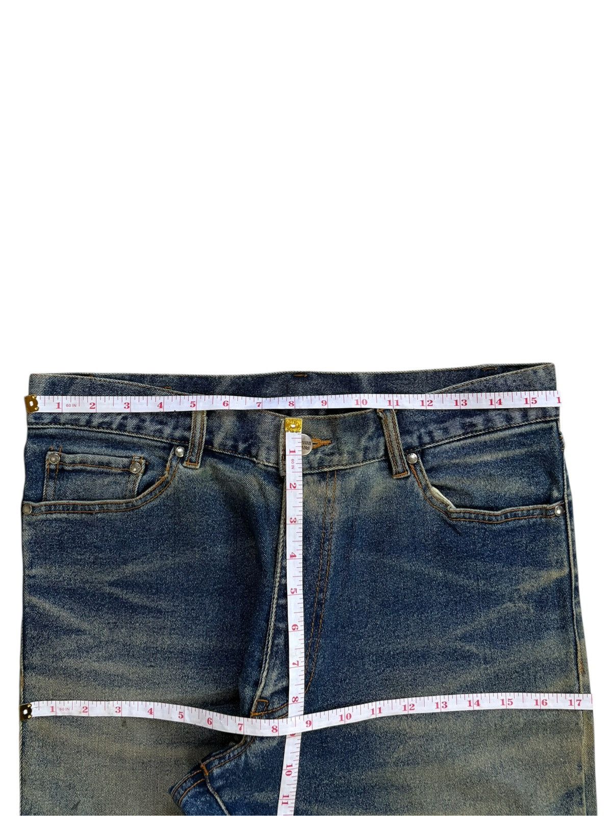 Japanese Brand Vintage Japanese Brand Honeycomb Mud Wash Baggy Jeans Size US 32 / EU 48 - 12 Thumbnail