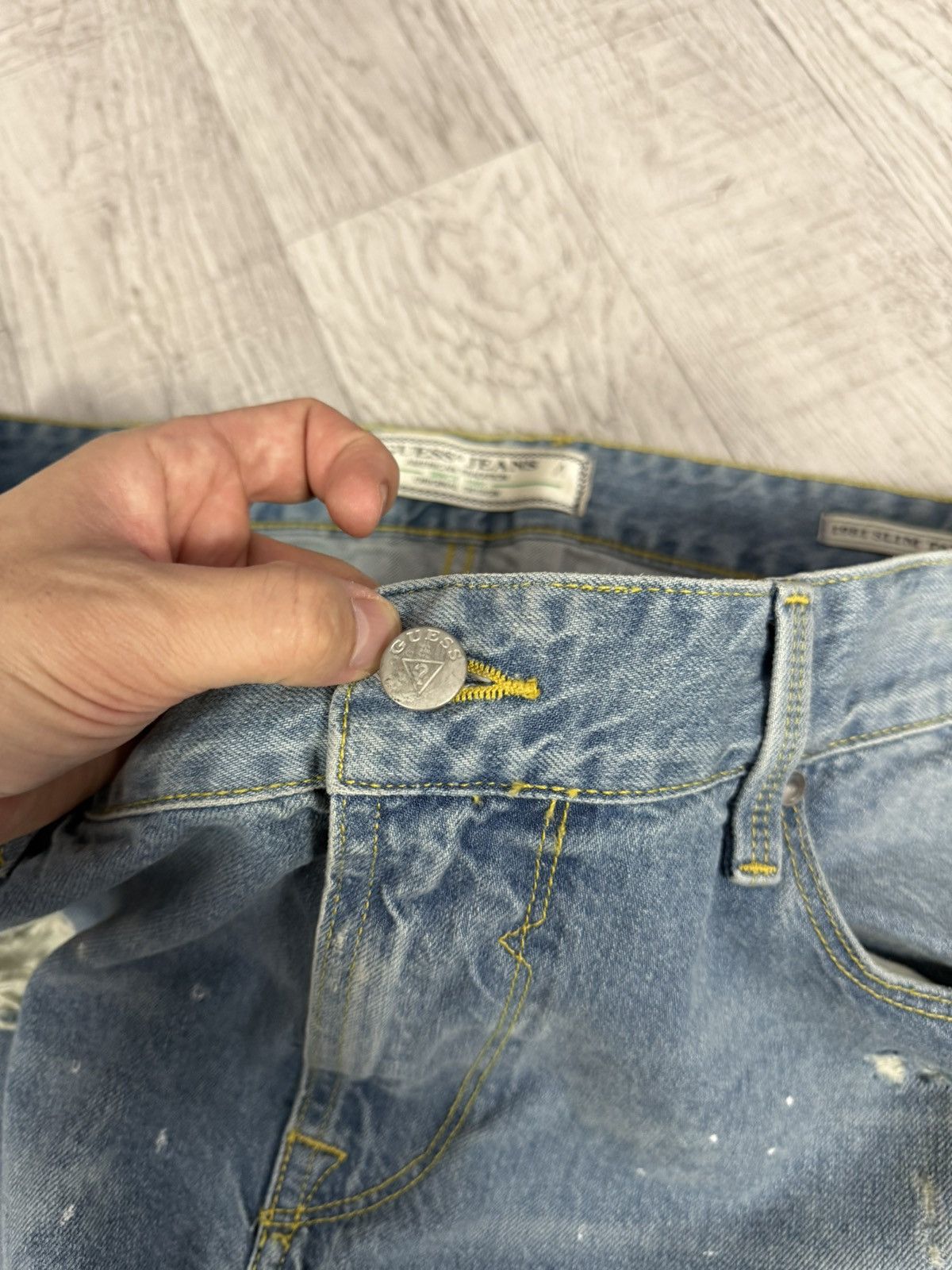 Guess Guess distressed denim selvedge jeans Size US 36 / EU 52 - 9 Thumbnail