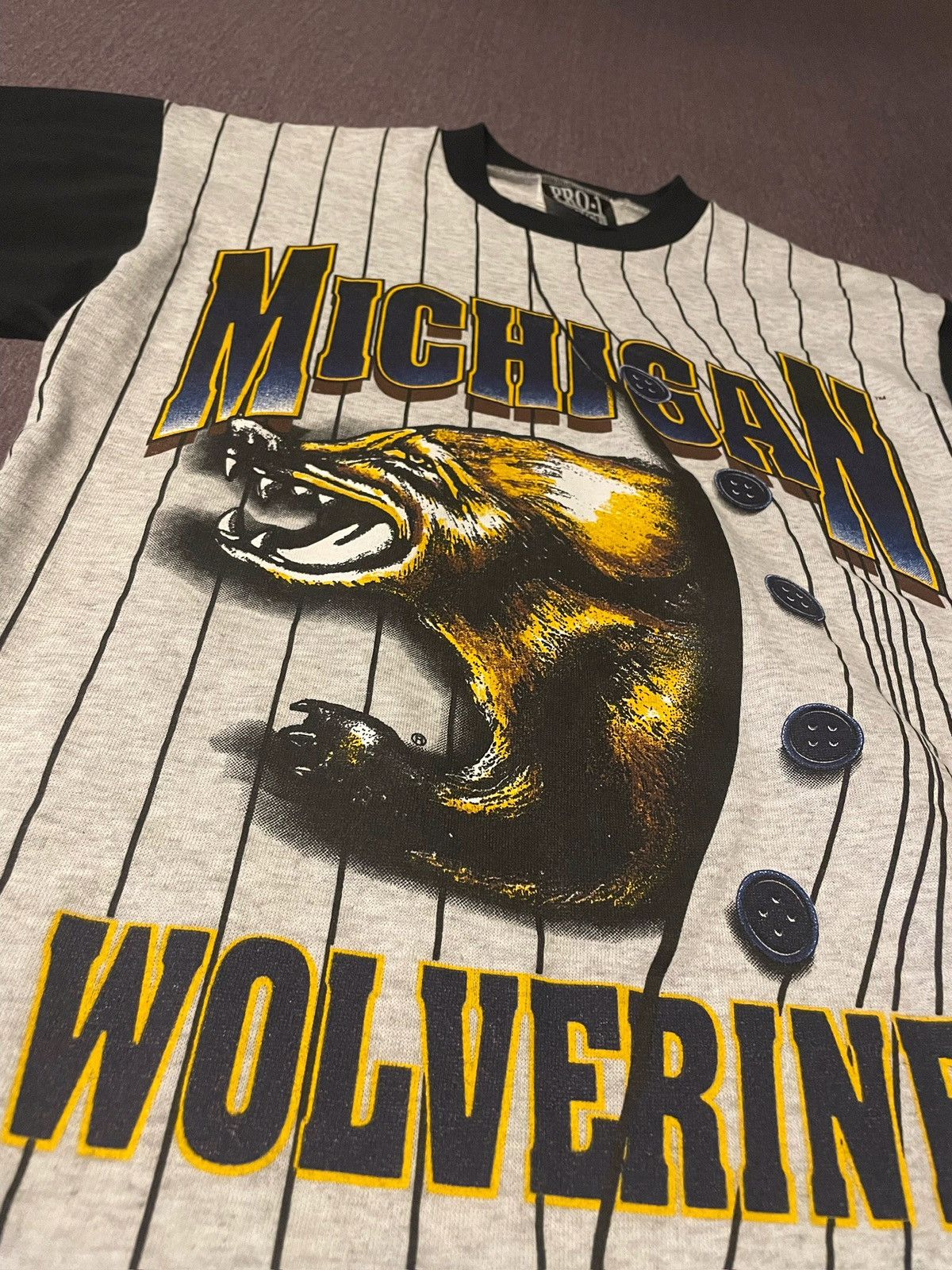 NCAA × NFL × Vintage 80s-70s True vintage Michigan Wolverines jersey Tee Size US S / EU 44-46 / 1 - 2 Thumbnail