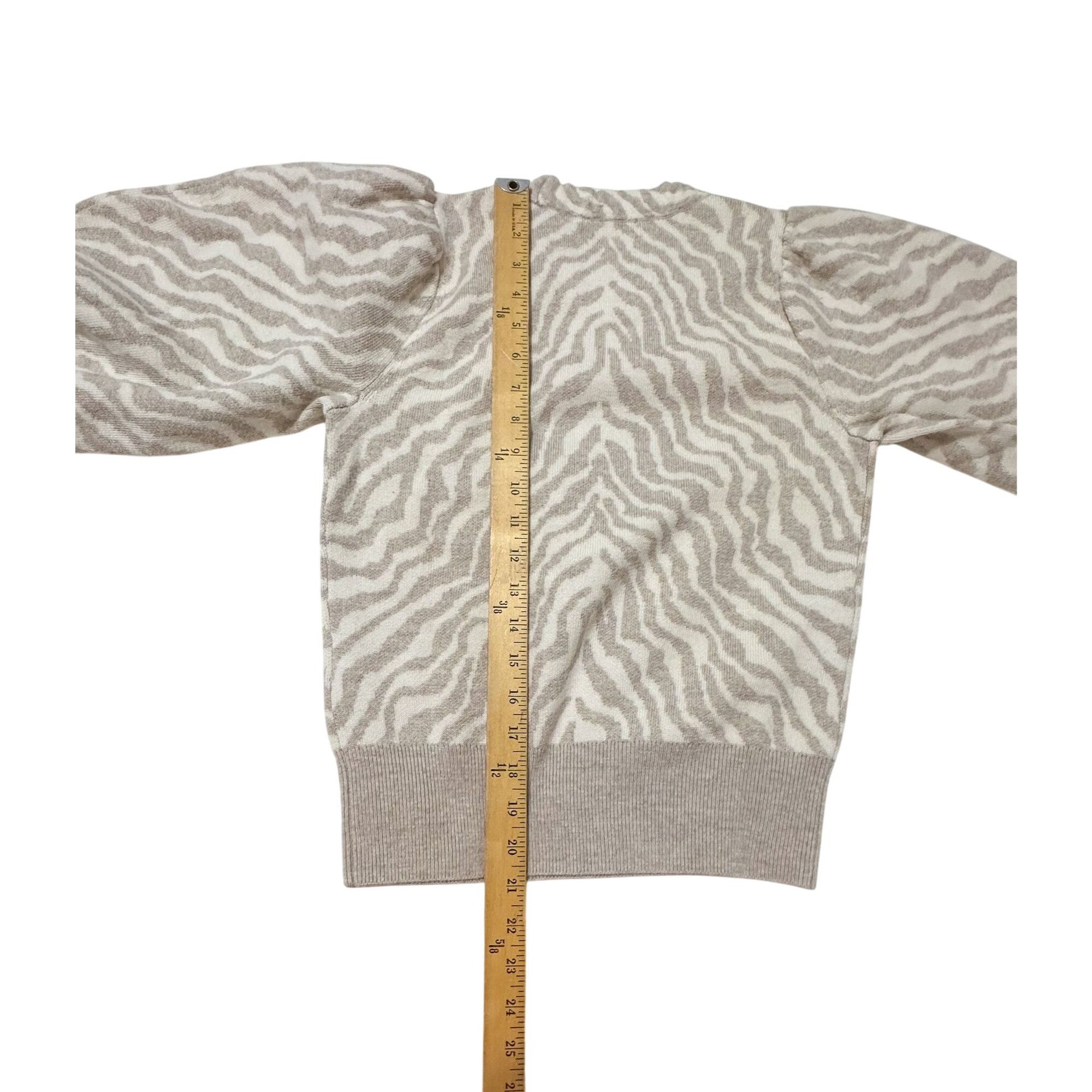 Ulla Johnson Ulla Johnson Massey Pullover Zebra Stripe Merino Wool Balloo Size XS / US 0-2 / IT 36-38 - 12 Thumbnail