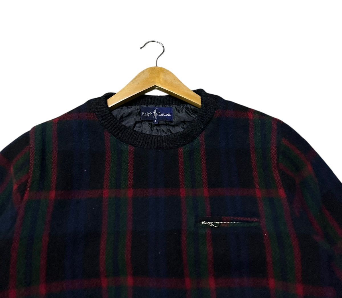 Polo Ralph Lauren Polo ralph laurent tartan wool sweatshirt Size US L / EU 52-54 / 3 - 2 Thumbnail