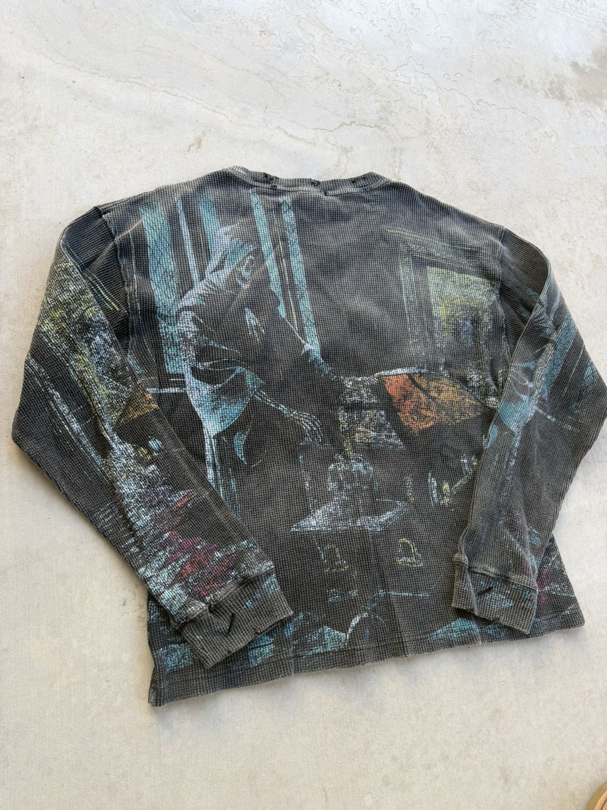 Vale Vale Forever RIP Thermal AOP Long Sleeve – Washed Black (L) Size US L / EU 52-54 / 3 - 6 Thumbnail