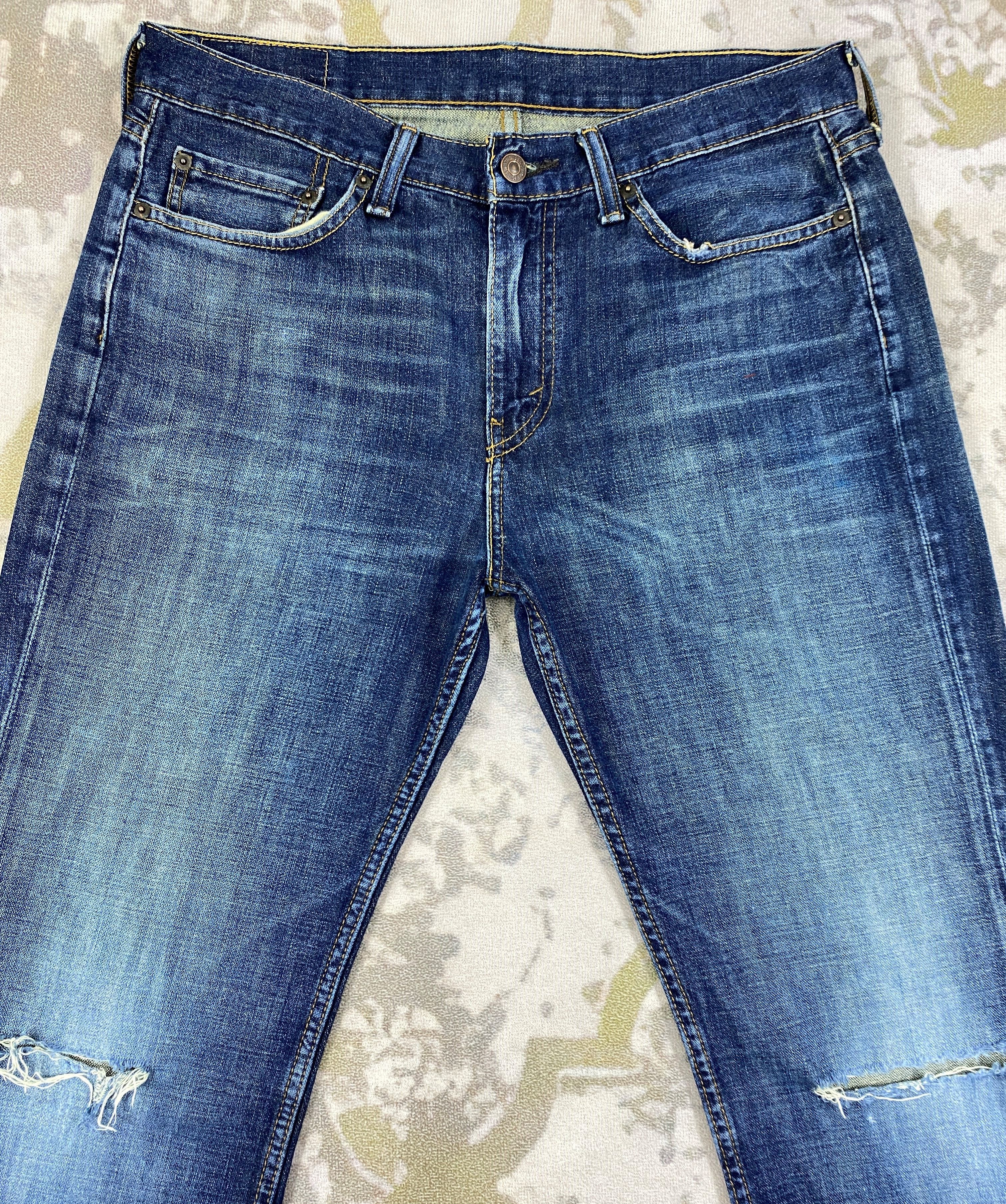 Levi's Vintage Levi's 514 Dark Blue Denim 33 x 32 -JN646 Size US 33 - 3 Thumbnail