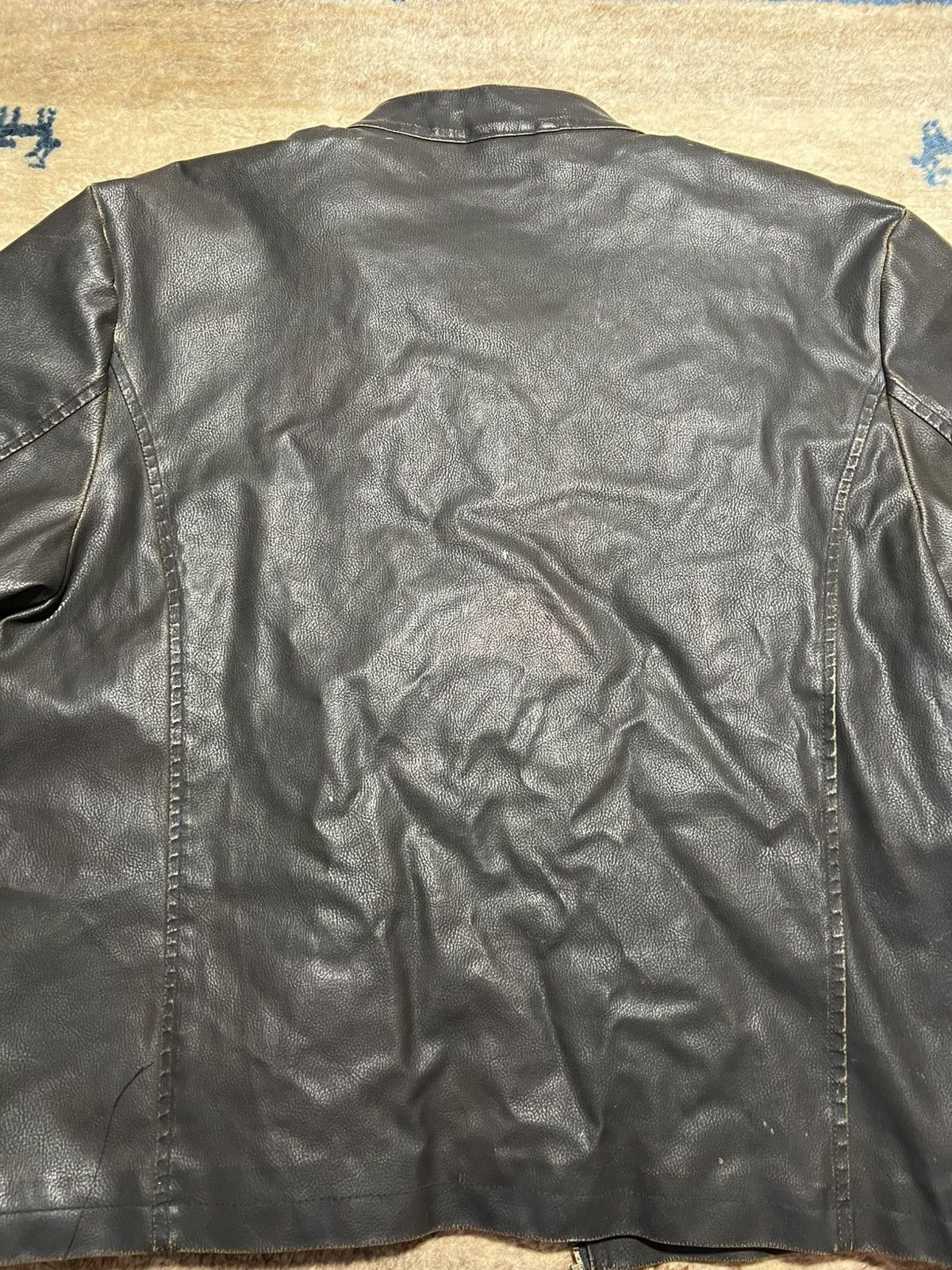 Arizona Jean Co. × Vintage LEATHER RACING JACKET 🏎️🏁 Size US XL / EU 56 / 4 - 6 Thumbnail