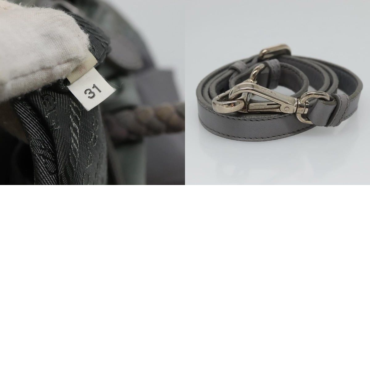 Prada PRADA Hand Bag Nylon Gray Size ONE SIZE - 13 Thumbnail